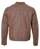 Veste en Cuir Lionnel cognac