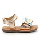 Sandales en Cuir Cloknot rose