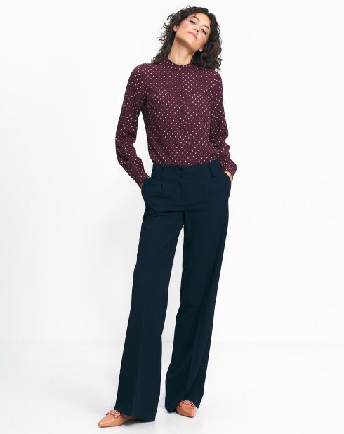 Blouse Athènes bordeaux