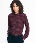 Blouse Athènes bordeaux