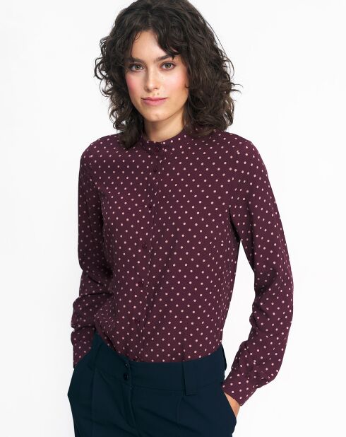 Blouse Athènes bordeaux