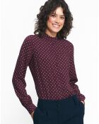 Blouse Athènes bordeaux