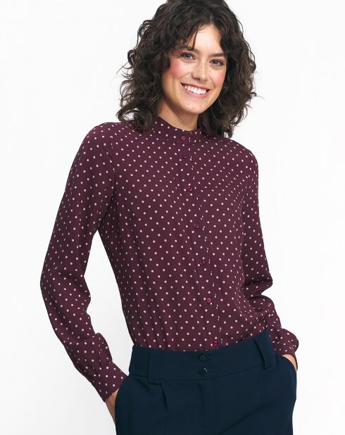Blouse Athènes bordeaux