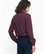 Blouse Athènes bordeaux