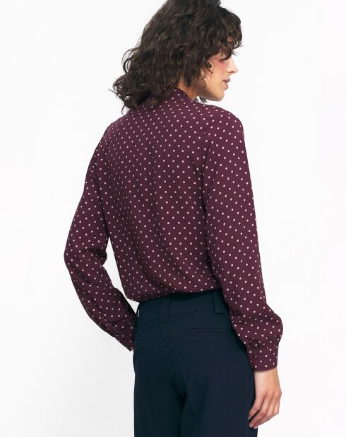 Blouse Athènes bordeaux