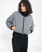 Schwarze Seoul-Jacke