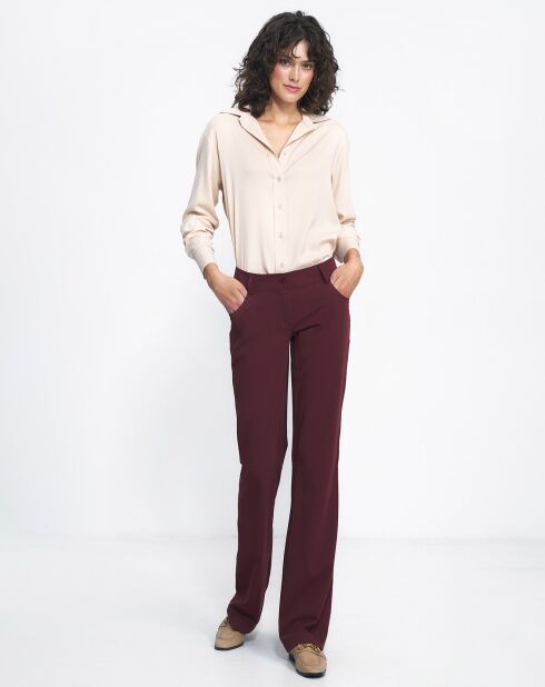 Pantalon Male bordeaux