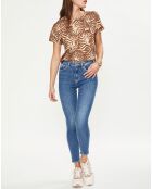 Jean taille haute Skinny bleu