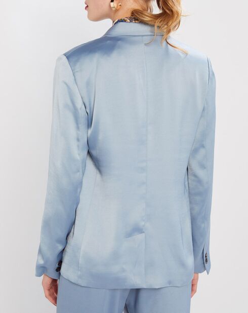 Blazer Satiné bleu clair