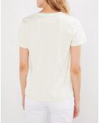 T-Shirt Print blanc