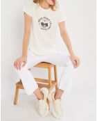 T-Shirt Print blanc