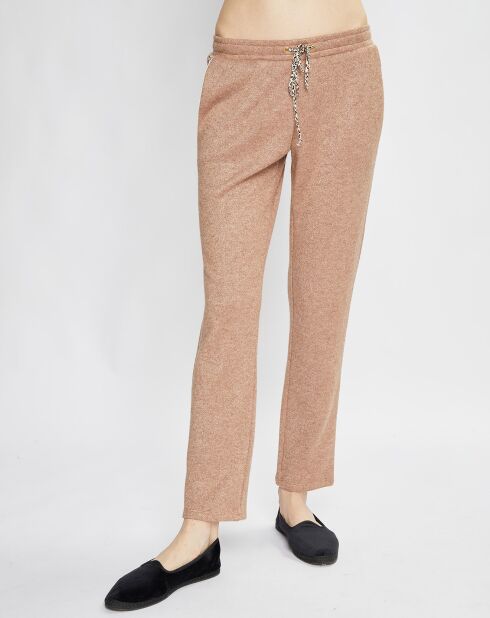 Pantalon Mailleway vieux rose/marron