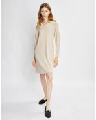 Robe Sweethome beige/blanc