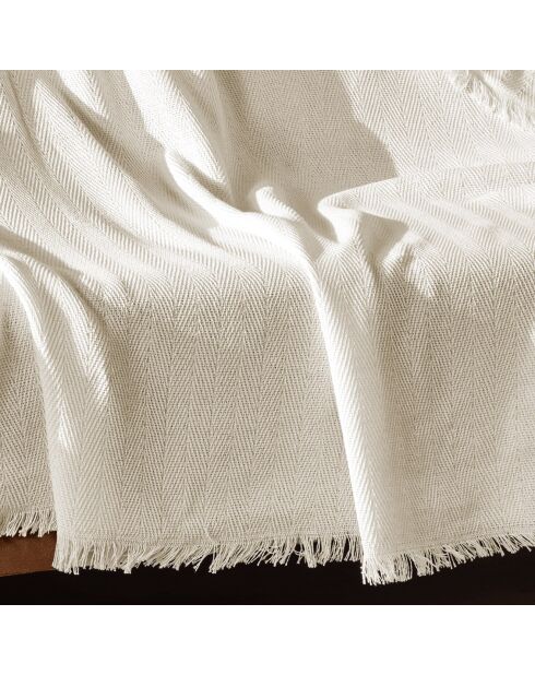 Jeté de canapé Merlin écru