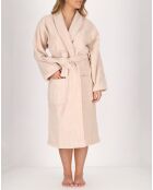 Peignoir Femme en coton et velours ficelle