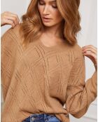 Pull Chola en Cachemire mélangé camel