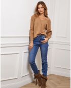 Pull Chola en Cachemire mélangé camel