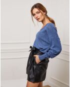 Pull Chola en Cachemire mélangé indigo