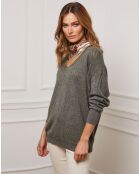 Pull Chola en Cachemire mélangé kaki
