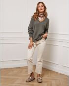 Pull Chola en Cachemire mélangé kaki