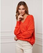 Pull Chola en Cachemire mélangé orange