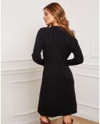 Robe Fanola en Maille mélangée noir