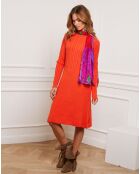 Robe Fanola en Maille mélangée orange