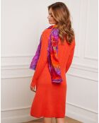 Robe Fanola en Maille mélangée orange