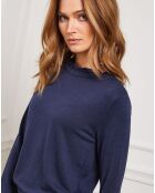 Pull Funel en Maille mélangée marine