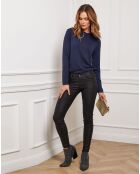 Pull Funel en Maille mélangée marine