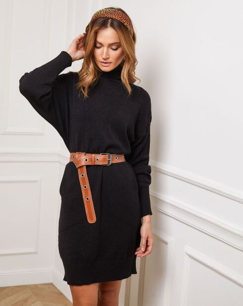 Robe Landreau en Cachemire mélangé noir