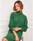 Grünes Kleid aus einer Kaschmirmischung Landreau