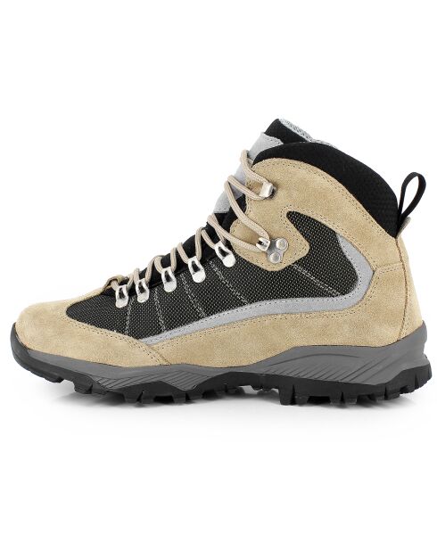 Chaussures de Randonnée en Velours de Cuir Atlas sable