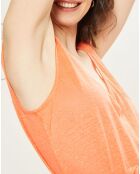 Robe longue 100% Lin Nana orange