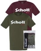 2 T-Shirts Mclogo kaki/bordeaux