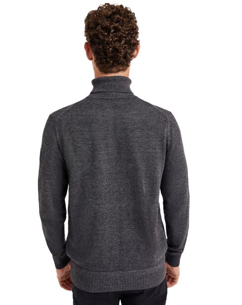 Pull col roulé Max gris