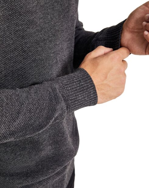 Pull col roulé Max gris