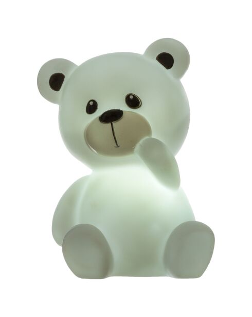 Luz nocturna LED aleatoria con forma de oso de peluche, 10 x 10 x 13,5 cm