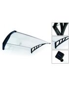 Marquise LED noire - 120x80 cm