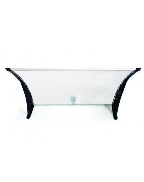 Marquise LED noire - 150x80 cm