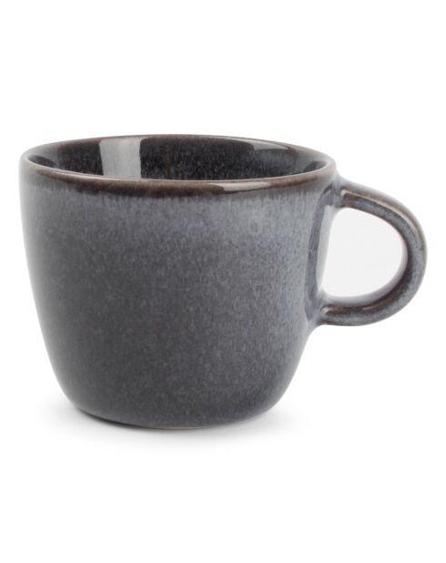 4 Tasses à moka et soucoupes Stitch grises - 9cl