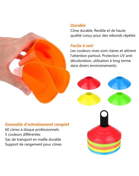 Plots de sport multicolore