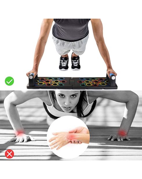 Planche push-up noire