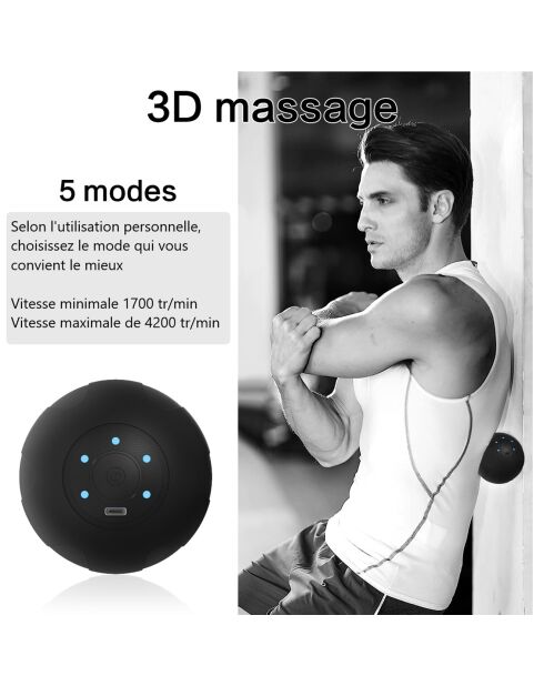 Balle de massage noire