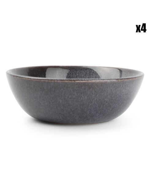 4 Bols Stitch gris - D.9x3 cm