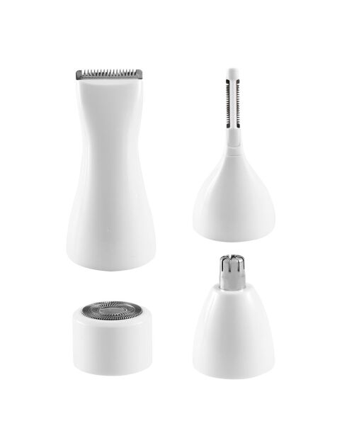 Tondeuse visage et corps  blanche - 25x12.5x20 cm