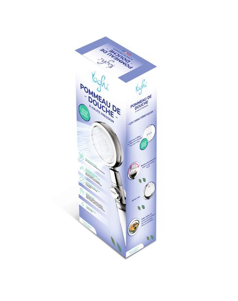 Pommeau de douche Eco Filter chromé  - 57.5x22.5x42.3 cm