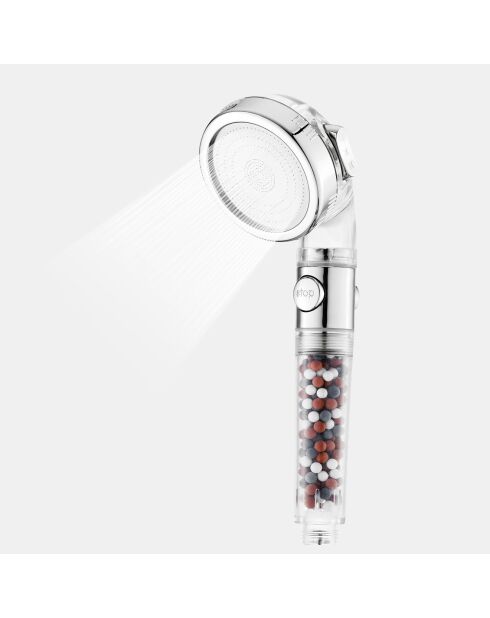 Pommeau de douche Eco Filter chromé  - 53x29x34 cm