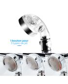 Pommeau de douche Eco Filter chromé  - 53x29x34 cm