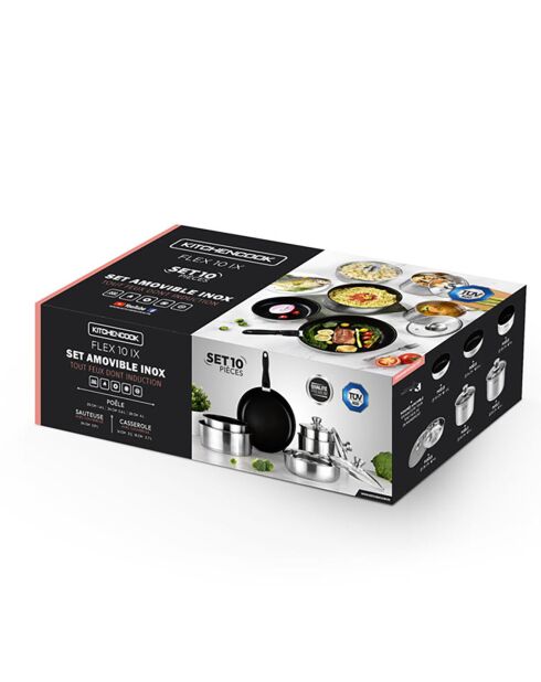 Batterie de cuisine grise